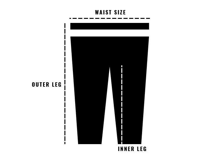 Size guide pants