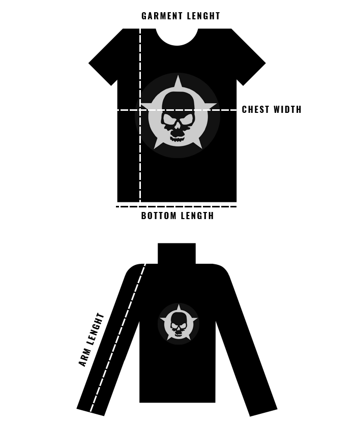Size Guide, Shirts