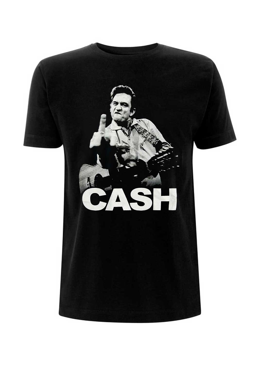 Johnny Cash Finger Mens Tee