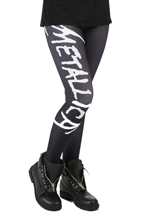 Metallica Leggings Scary Logo Black