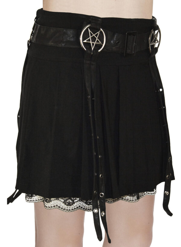 Enchantress pentagram skirt-black