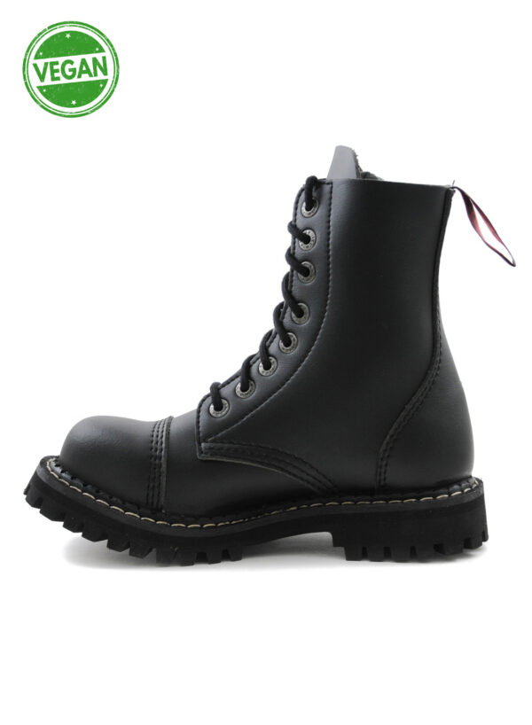 Angry Itch 8 Eye Steel Toe Boots Leather Vegan
