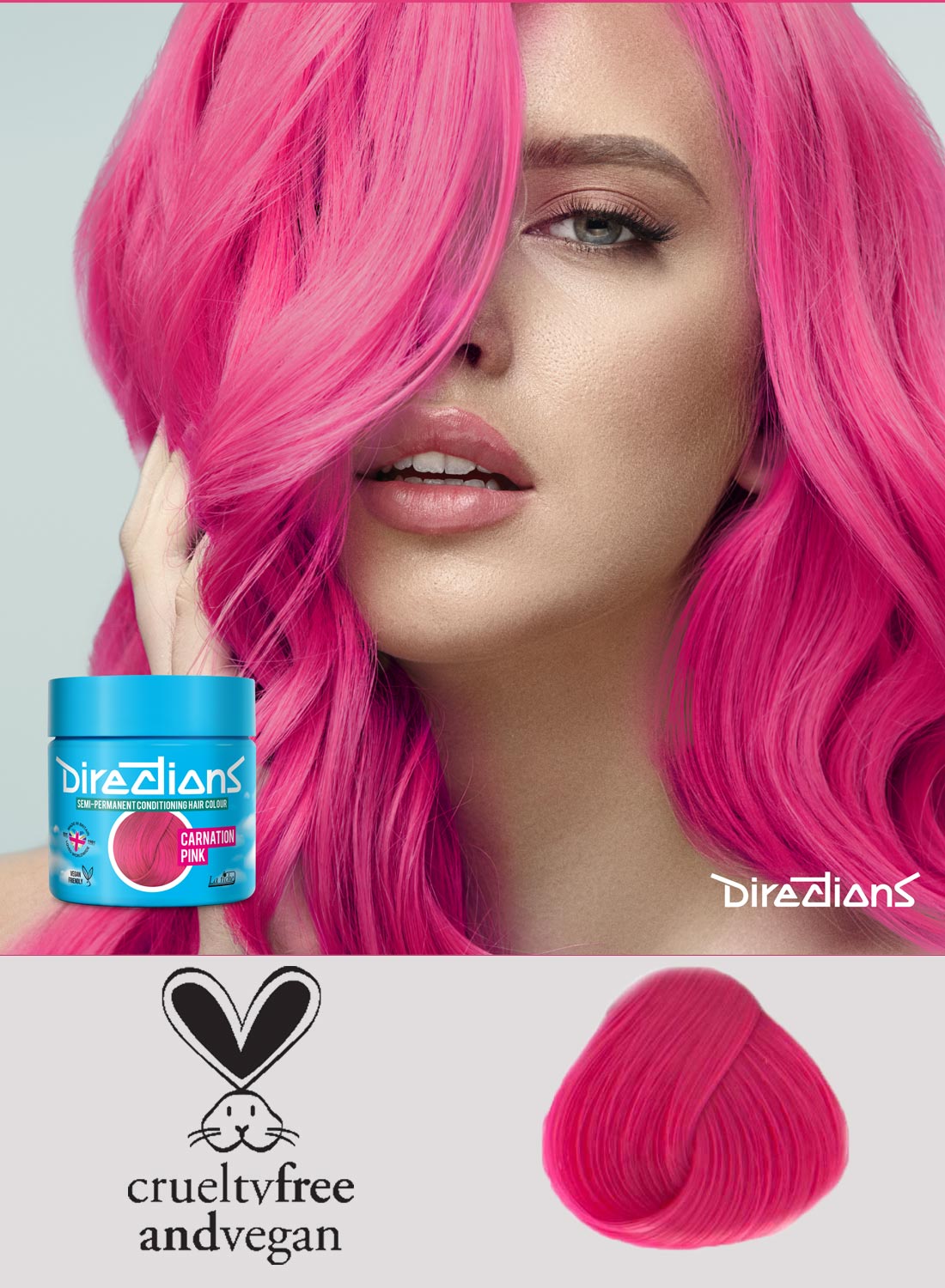 Directions Hair Colour Carnation Pink