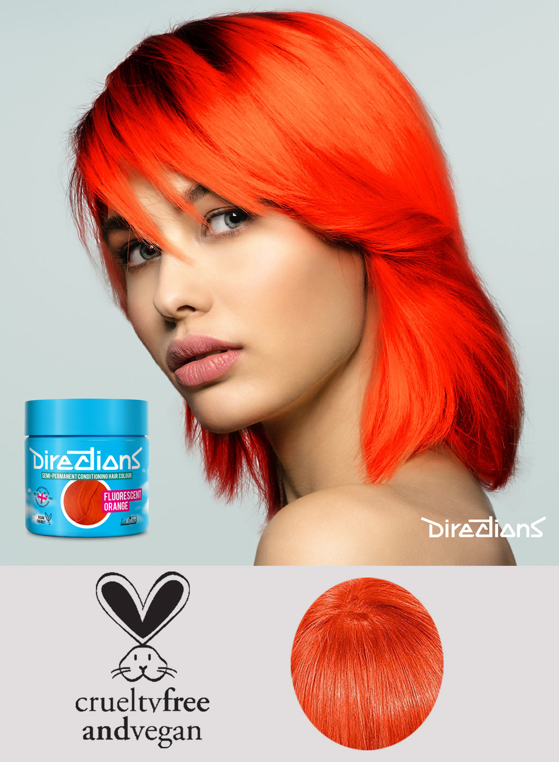 Directions Fluorescent orange