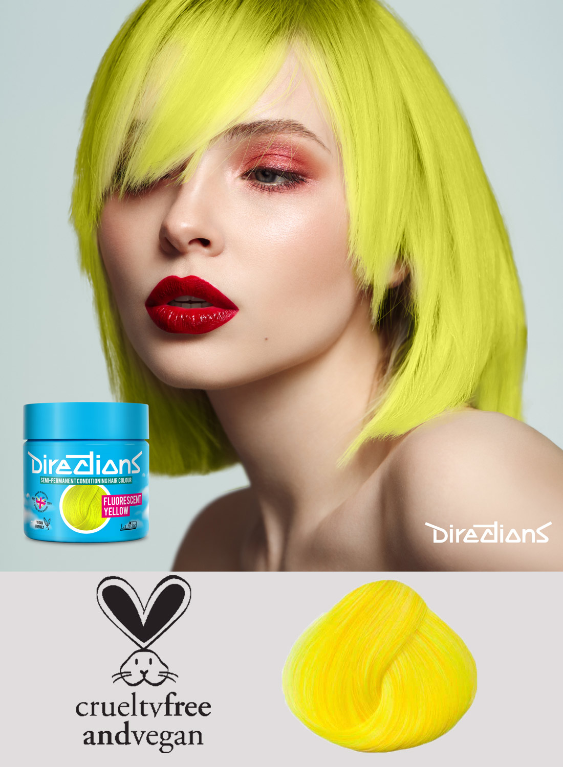 Directions Hair Colour Fluorescent Yellow