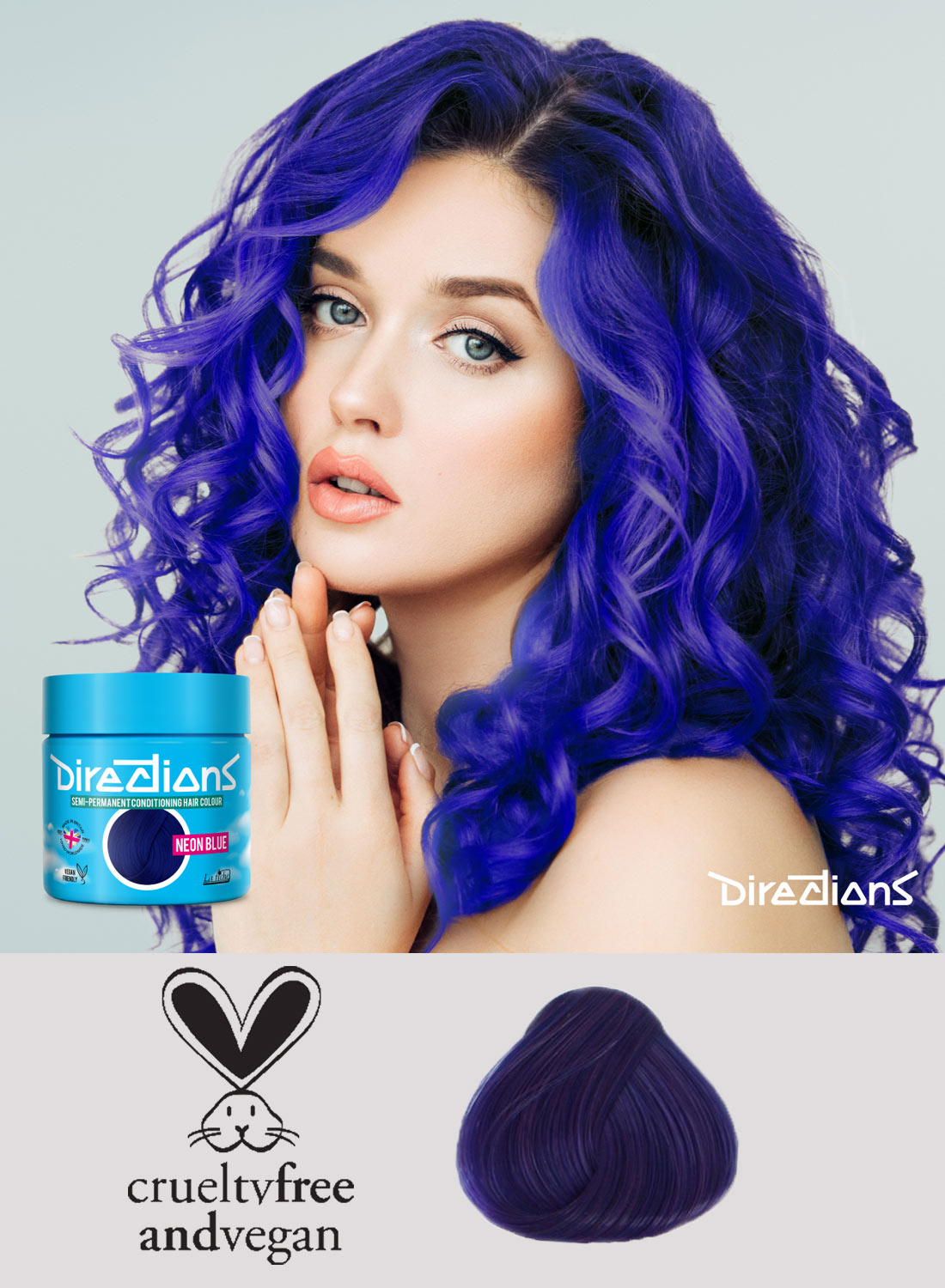 Directions Hair Colour Neon Blue