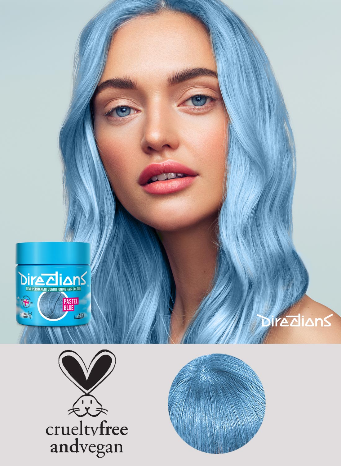 Directions Hair Colour Pastel Blue