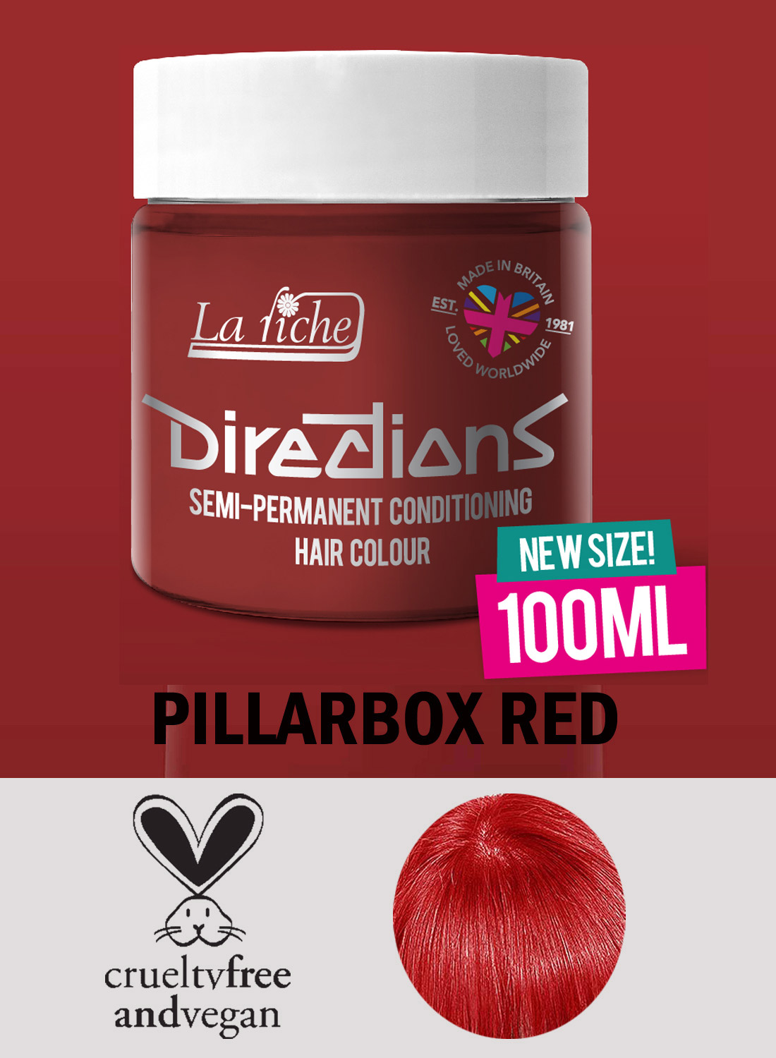 Directions Pillarbox Red