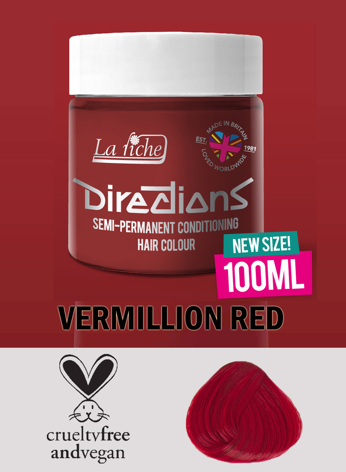 Directions Vermillion Red