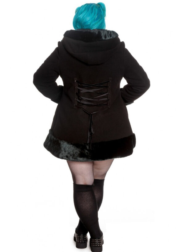 Hell Bunny Sera Jane Coat Plus Size Black