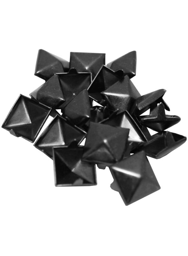 100-Pack Black Pyramid Studs Medium Newstyle