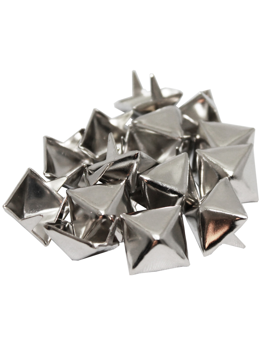 100-Pack Silver Pyramid Studs Small Newstyle