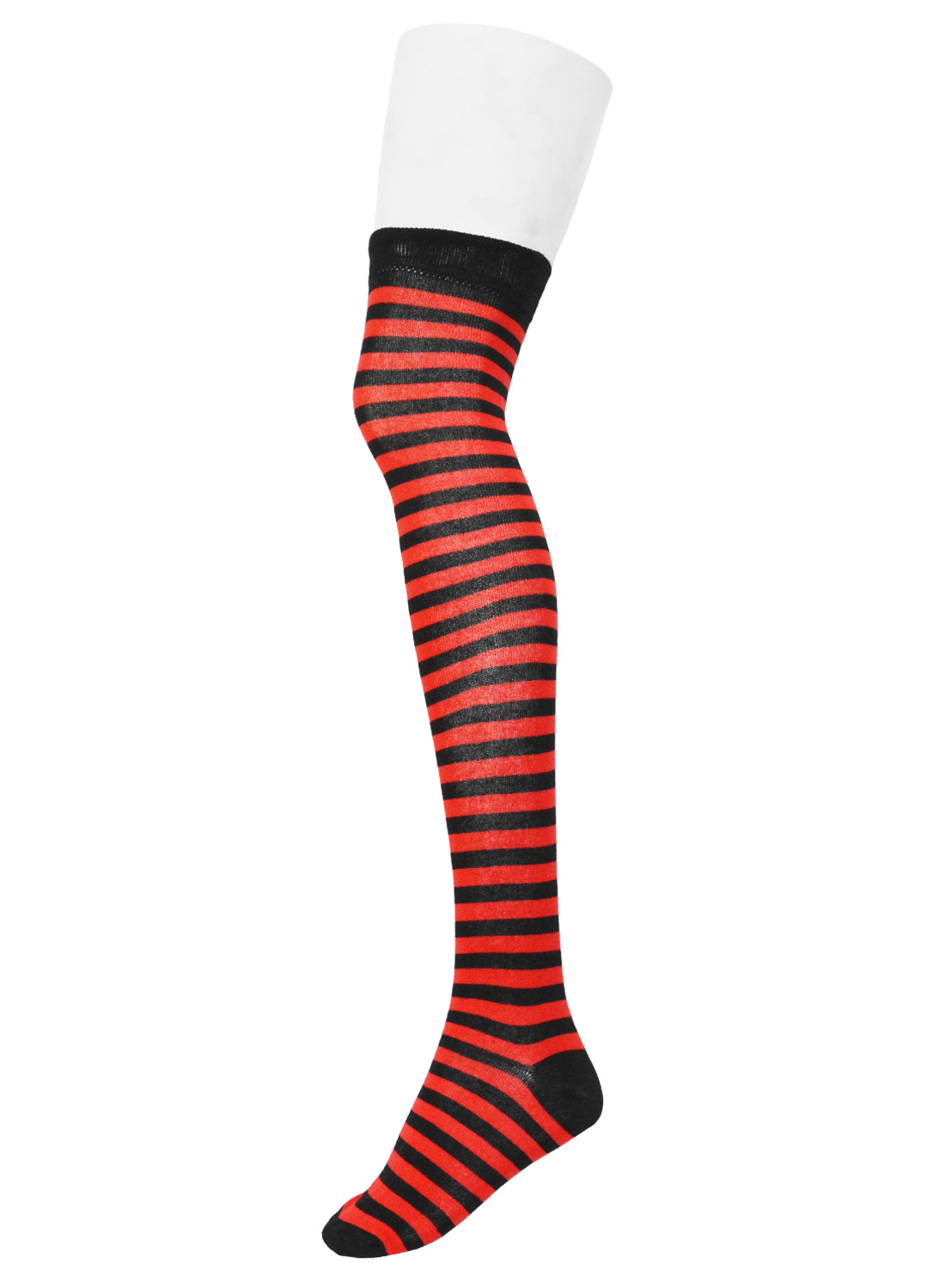 Ok Small Stripe Socks Black/Red