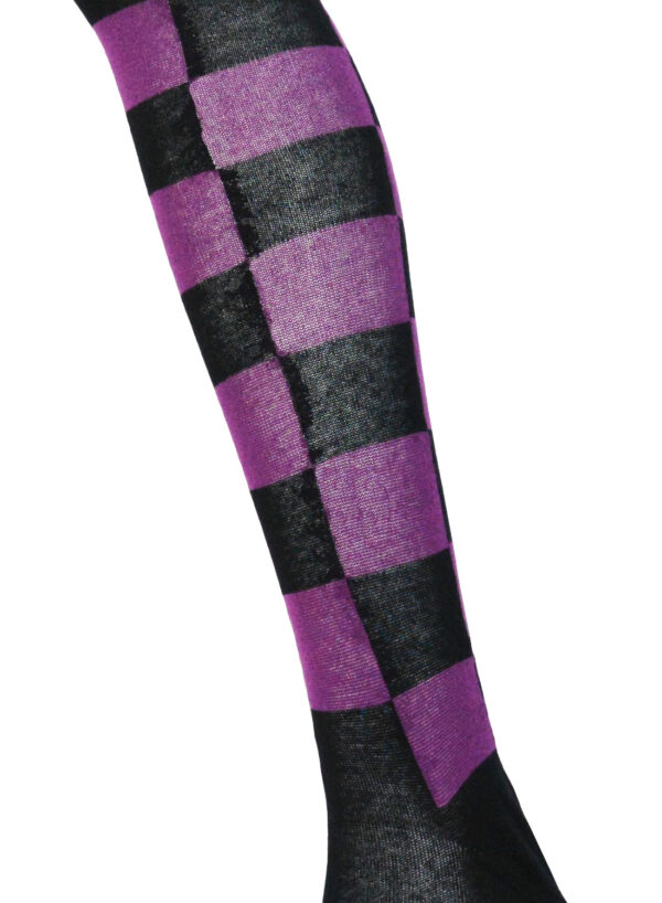 Ok checkered Socks Black/Purple