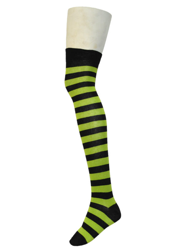 Ok Stripe Socks Black/Neon Green
