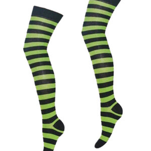 Ok Stripe Socks Black/Neon Green