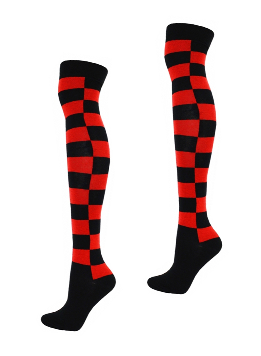 OK checkered Socks Black/Red