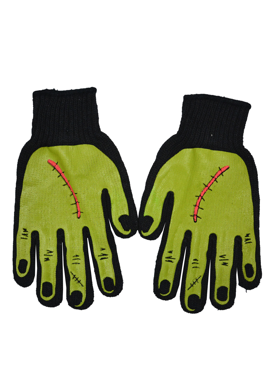 Frankenstein Hands Knit Gloves