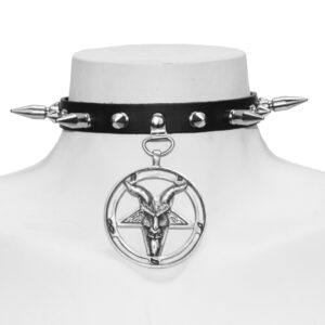 The Beast Spike Leather Choker