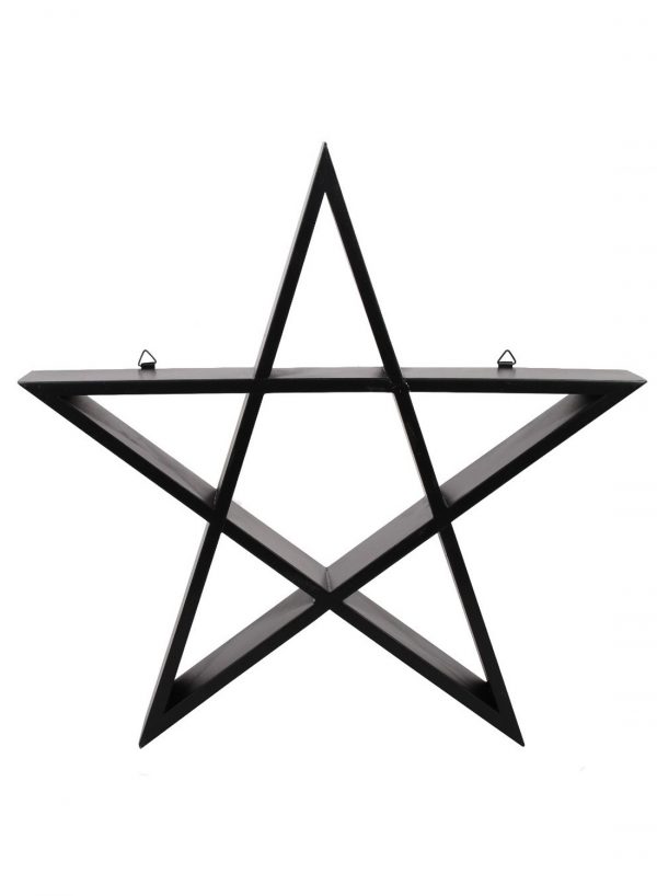 Black pentagram shelf