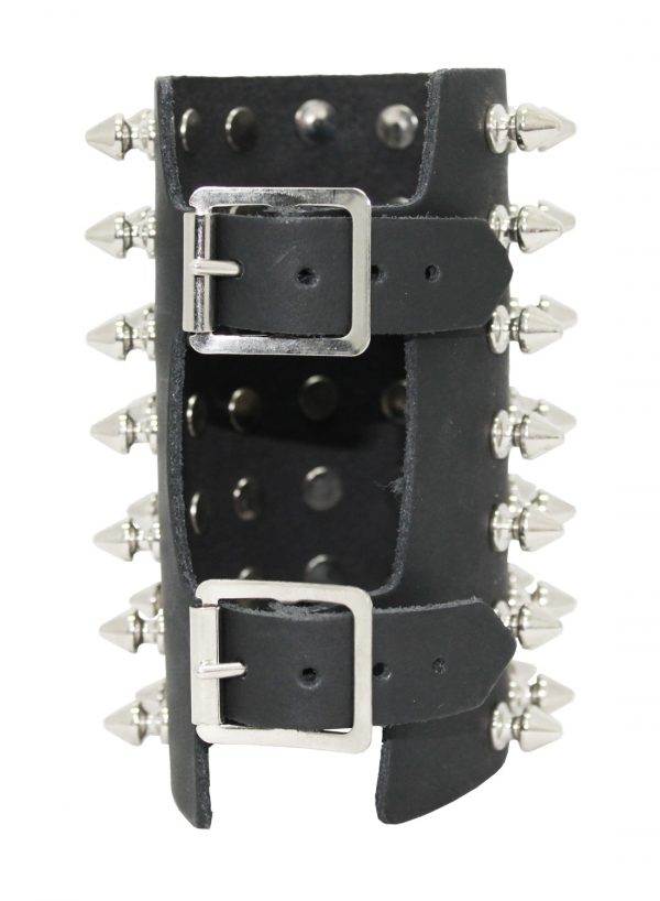 7 Row Spick studs Leather Wristband