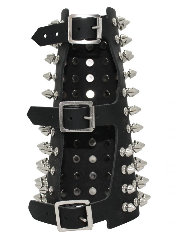 11 Row Spick studs Leather Wristband