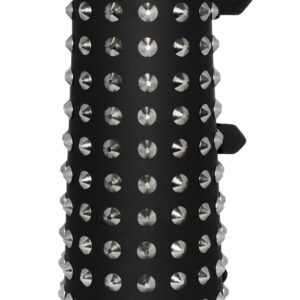 11 Row Con studs Leather Wristband