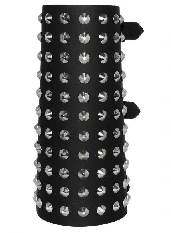 11 Row Con studs Leather Wristband