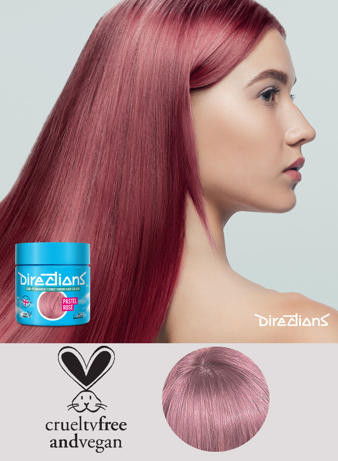 Directions Hair Colour Pastel Rose
