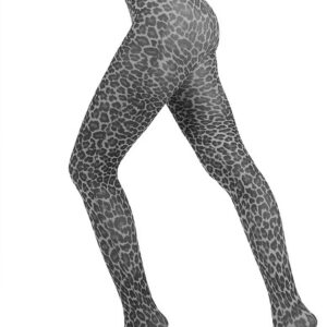 Leopard Printed Tights White