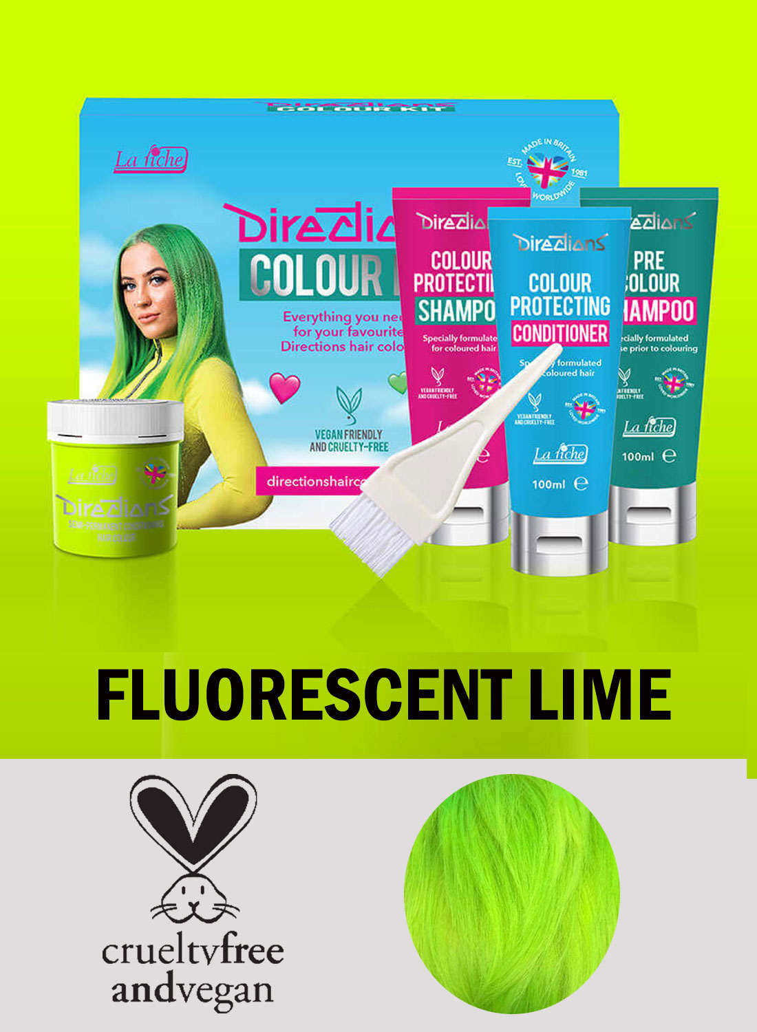Directions Fluorecent Lime Kit