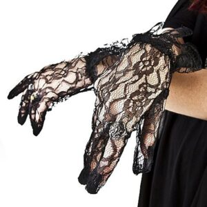 Lace Gloves Black