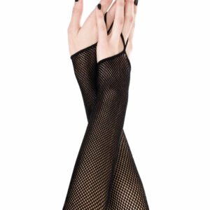 Fishnet Long Glovs Black