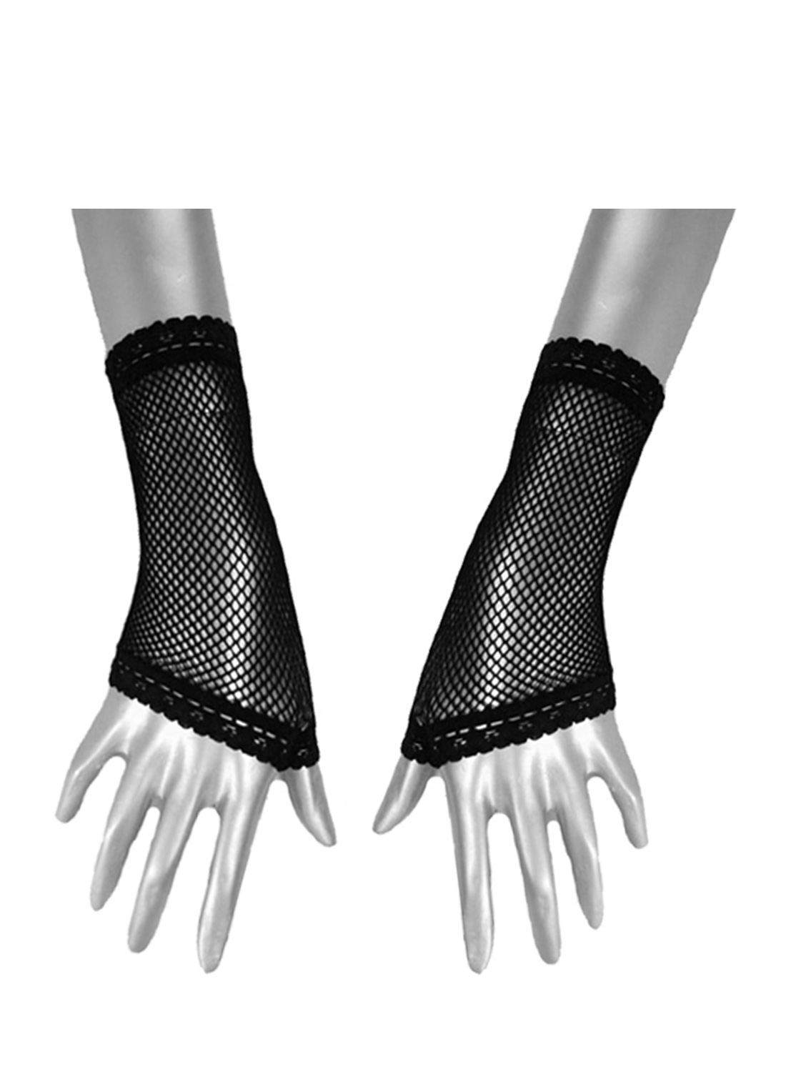 Fingerless Net Gloves