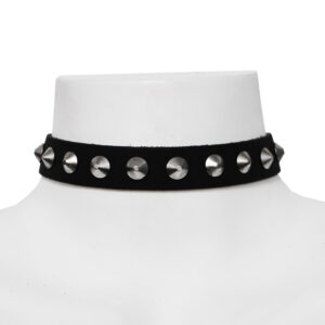 1 Row Con Stud Leather Choker