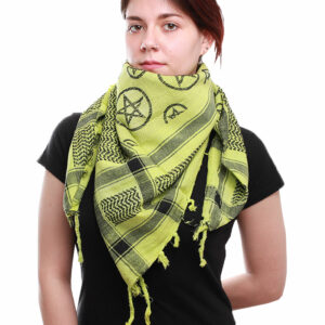 Keffiyeh Lime Green Pentagram
