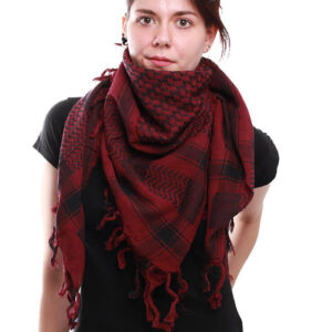 Keffiyeh Bordeaux and Black