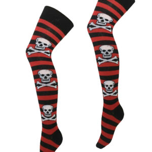 OK Stripe Skulls Red
