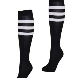 KH Sport Socks Black White Stripes