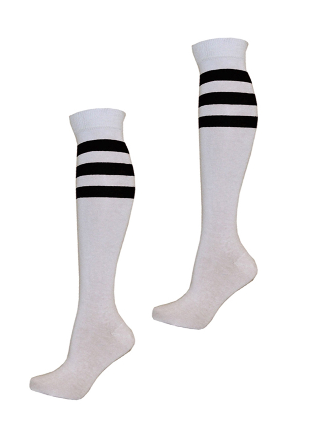 KH Sport Socks White Black Stripes