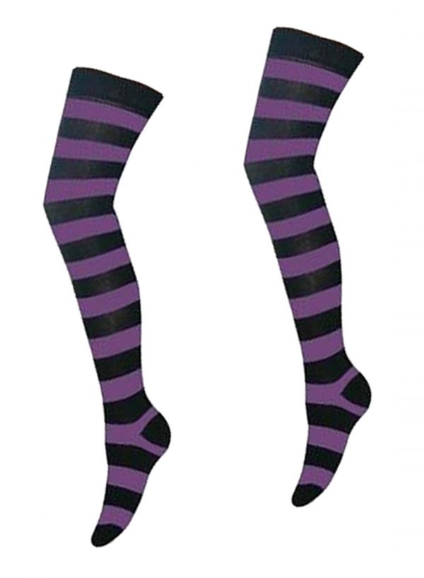 Purple And Black OK Socks