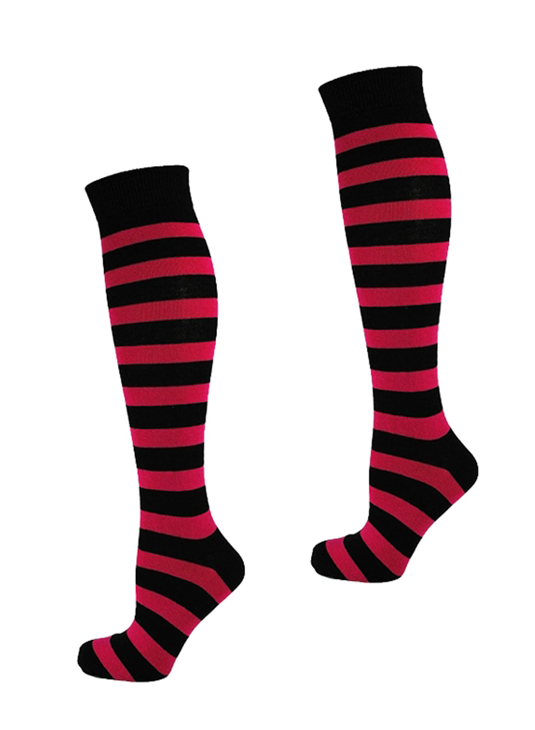 KH Socks Black Red Stripes