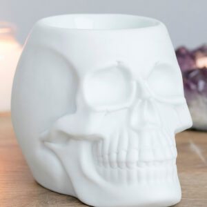 White Skull Oil Burner