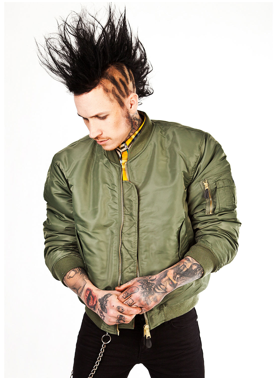 Banned Bomber Jacket Green