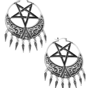 Killstar Ancestral Night Earrings Silver
