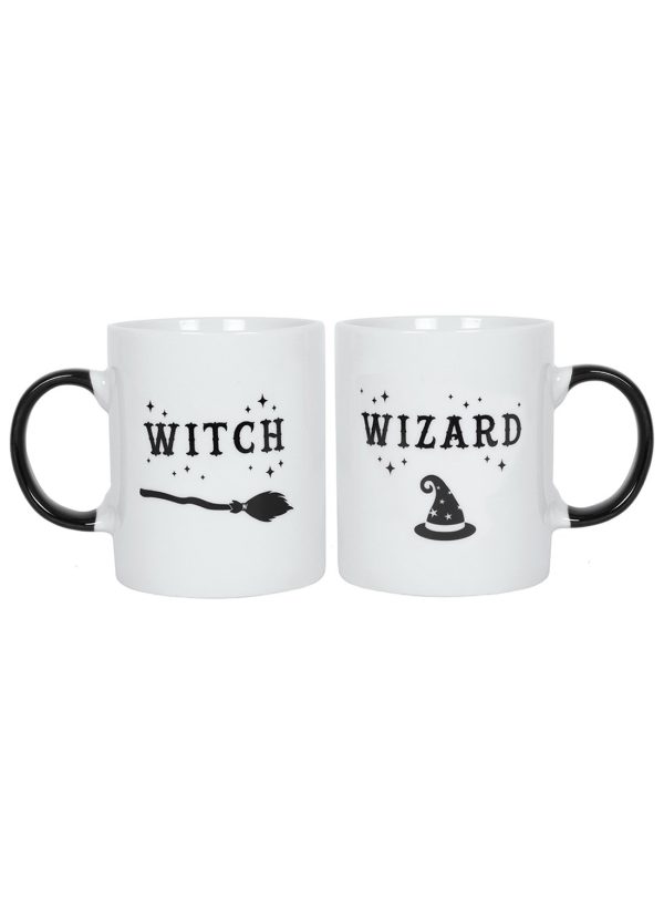 Witch And Wizerd Mug Set
