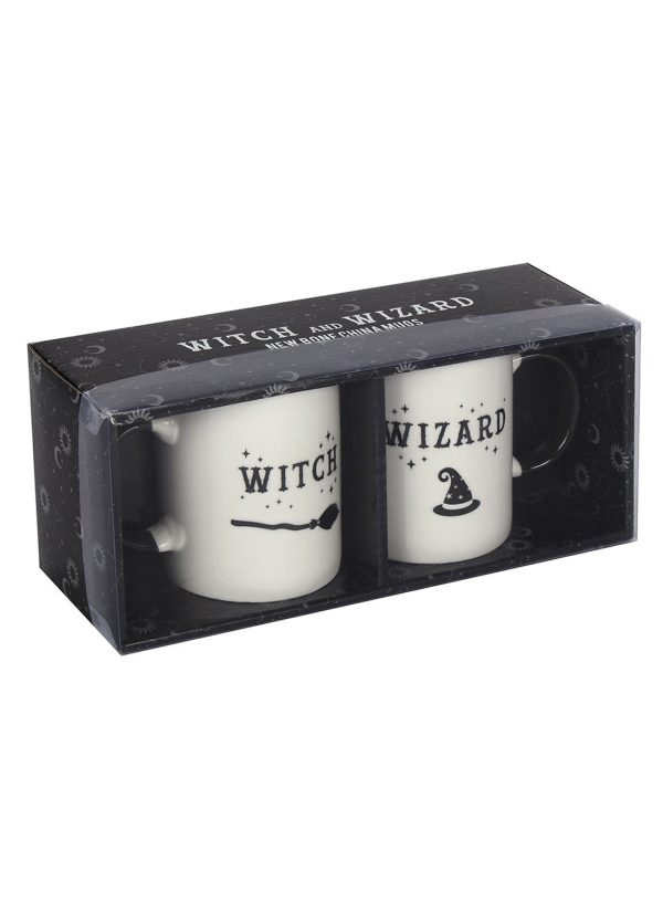 Witch And Wizerd Mug Set
