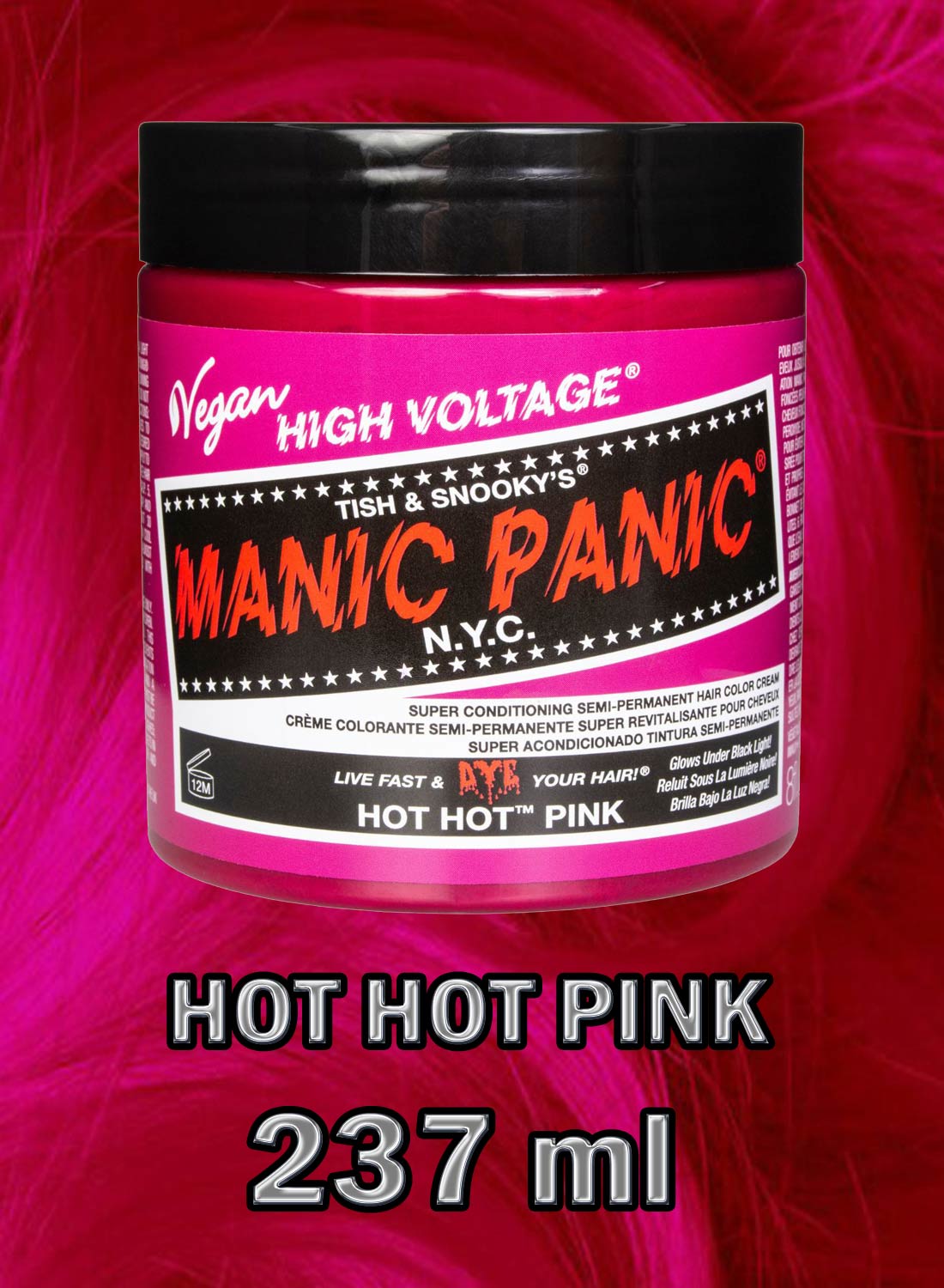 237ml Classic Hot Hot Pink