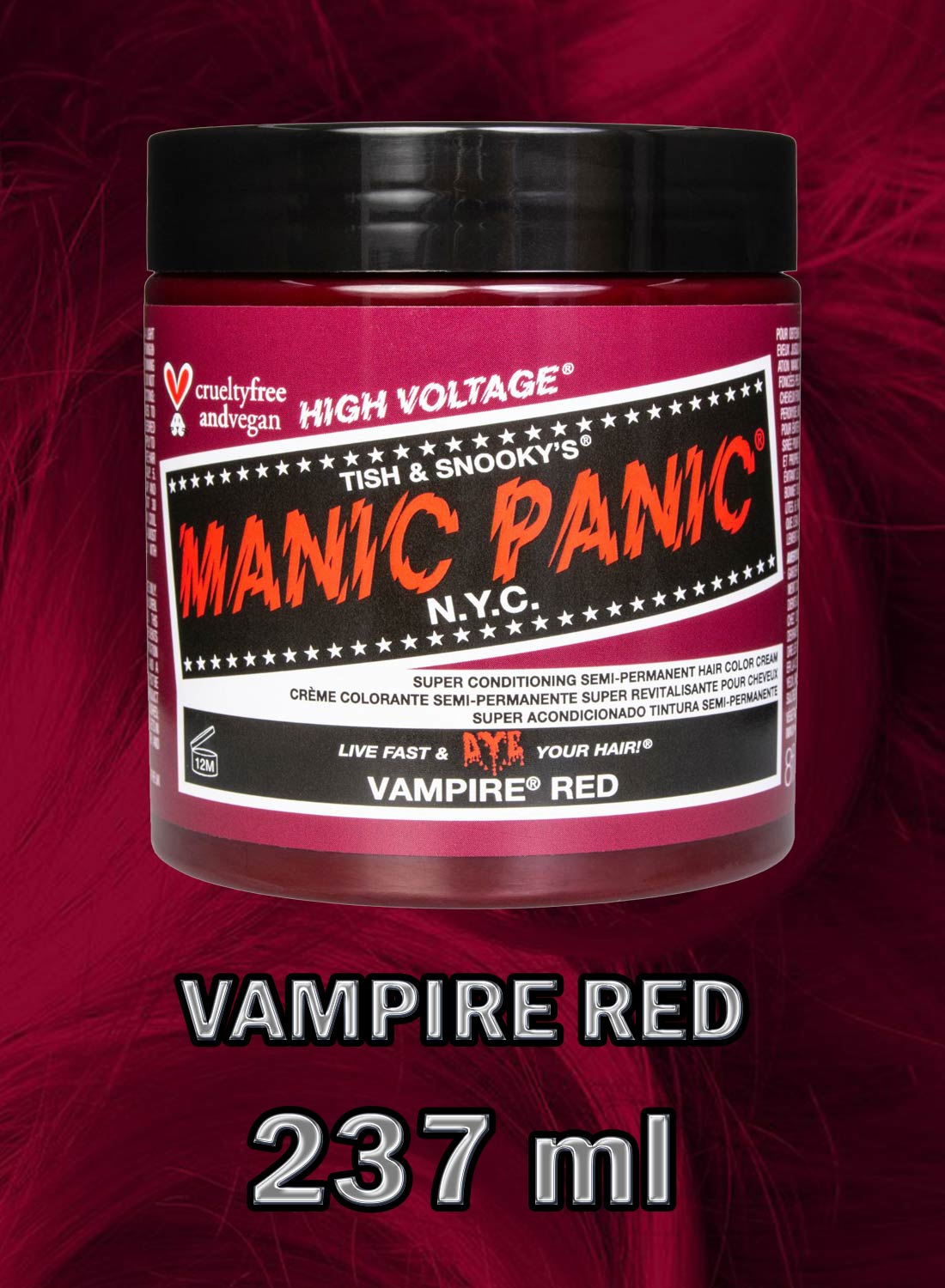 237ml Classic Vampire Red