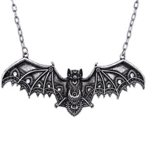 Restyle Lace Bat Necklace